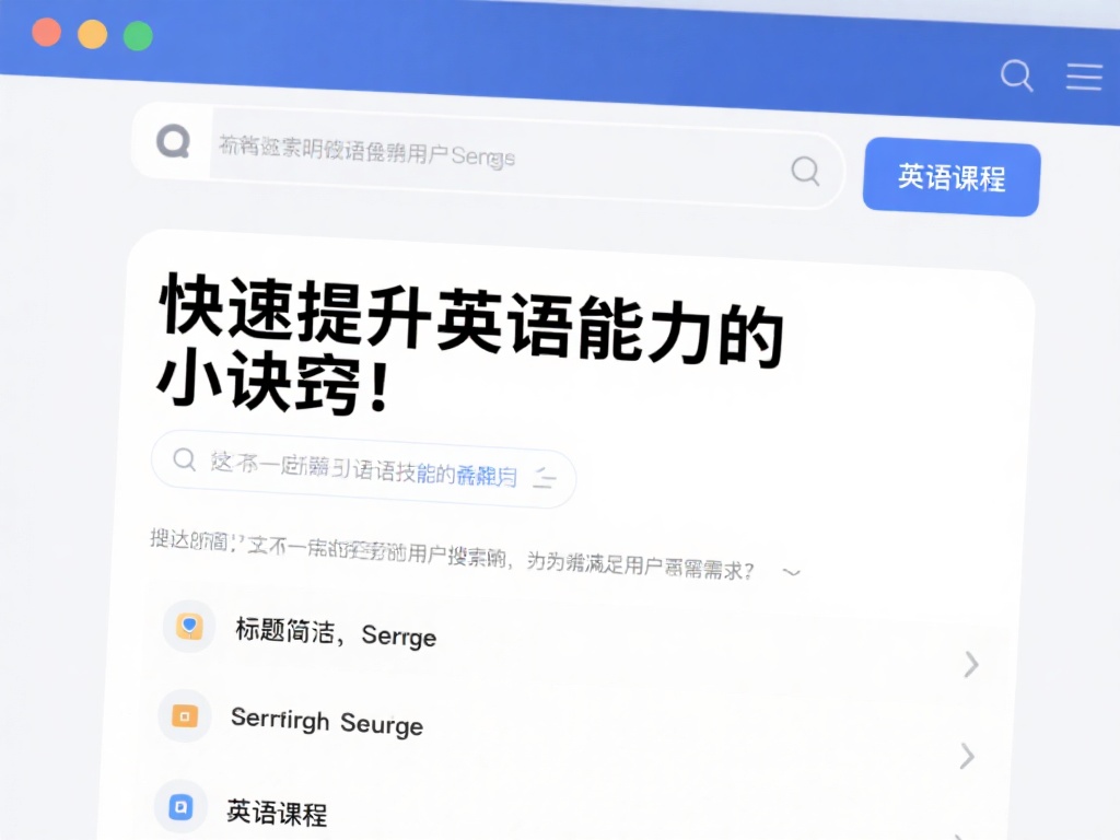 首先，我们需要明确用户在搜索时所表达的意图。这不仅