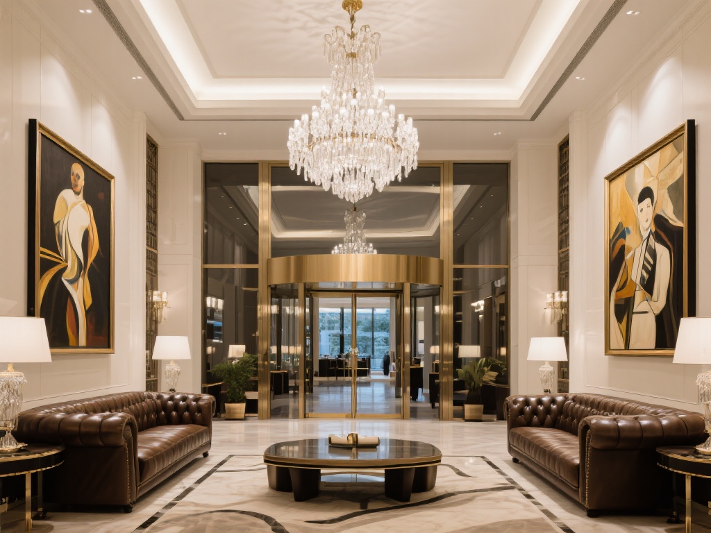 从你推开酒店大门的那一刻起，极致的优雅与奢华就扑面