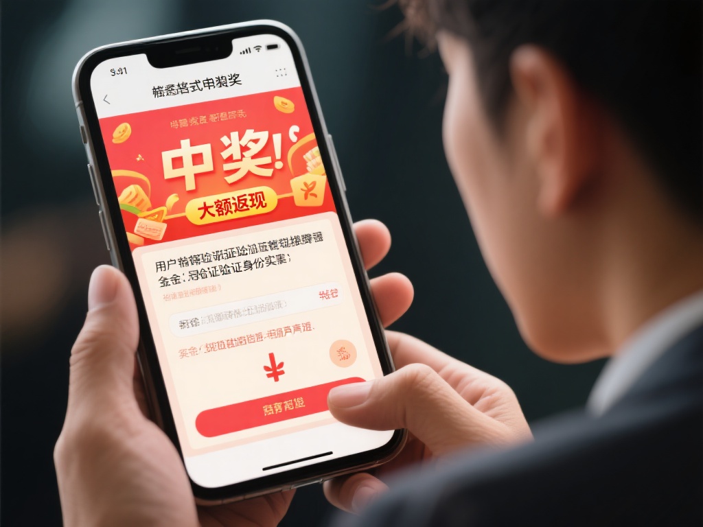 伪造中奖信息：以“中奖”、“大额返现”为诱饵，用户